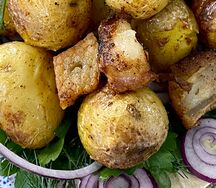 Картофель с салом