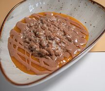 Овсянная каша на воде с дагестанской пастой и урбечем