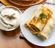Блин с мясом