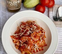 Феттучини с тигровыми креветками