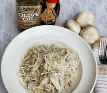 Феттучини с курицей и грибами