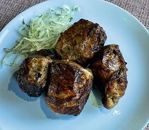 Шашлык из говяжьей печени