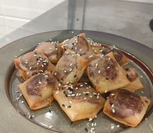 Спринг-ролл с бананом и корицей