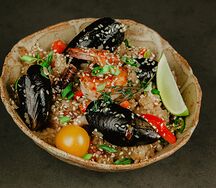 Рис с морепродуктами