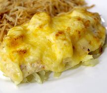 Курица с ананасами под сырной корочкой