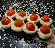 Запеченный цезарь с креветкой