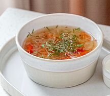 Щи с белыми грибами