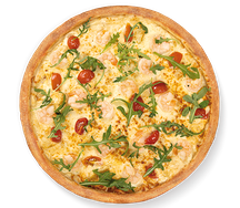 Пицца С креветками и руколой (21см)