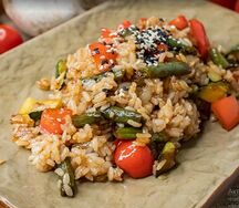 Тяхан с овощами