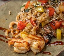 Тяхан с морепродуктами