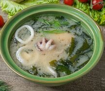 Мисо-суп с морепродуктами
