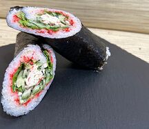 Стрит ролл с крабом