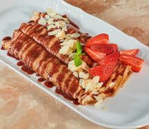Блины с бананом и Нутеллой