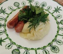 Пюре с сосисками