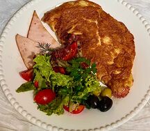 Омлет с сыром и индейкой 