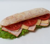 Чиабатта с копченой курицей