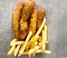 Классические стрипсы с картошкой фри