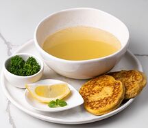Костный бульон, кукурузные лепешки