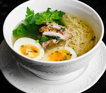 Суп-лапша с цыпленком и яйцом