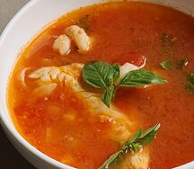 Суп с морепродуктами
