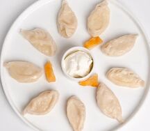 Курзе с картофелем и луком на курдюке