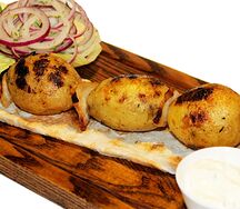 Картофель, запеченный с салом