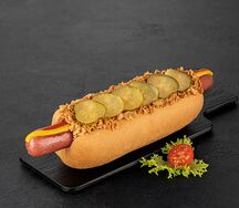 Датский с колбаской бергсалями