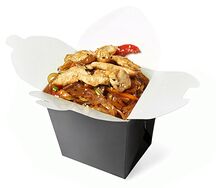 Удон с курицей и соусом терияки