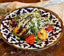 Руккола с креветками