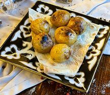 Молодой картофель на углях