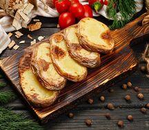 Картофель плеч на углях