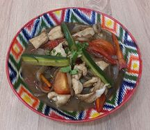 Курица с овощами