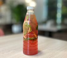 Лимонад домашний клубничный