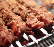 Шашлык из шеи свиной