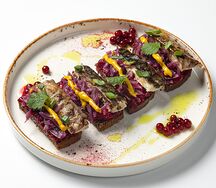 Сморреброд с запеченной скумбрией