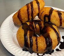 10 пышек с шоколадом