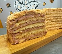 Торт вафельный Черника-мята