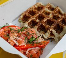 Сугудай из форели с овощами