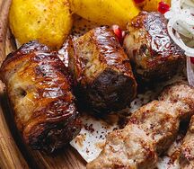 Шашлык из говяжьей печени 