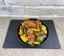 Жареная картошка с мясом 