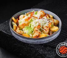 Салат Цезарь с креветками