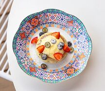 Большой сырник с каталонским кремом