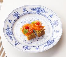 С лососем и сливочным сыром