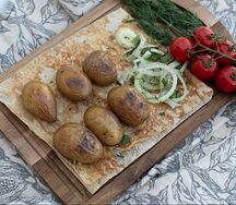 Картофель на мангале
