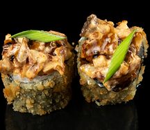 Ролл с крабом и угрем