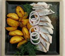 Филе сельди с картофелем