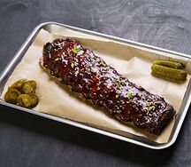 Копченые свиные ребра BBQ острые