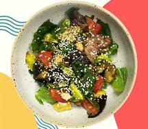 Салат с теленком и баклажаном