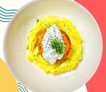 Рыбная котлетка с толченкой