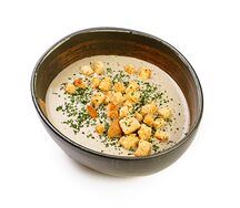 Крем-суп из шампиньонов с гренками